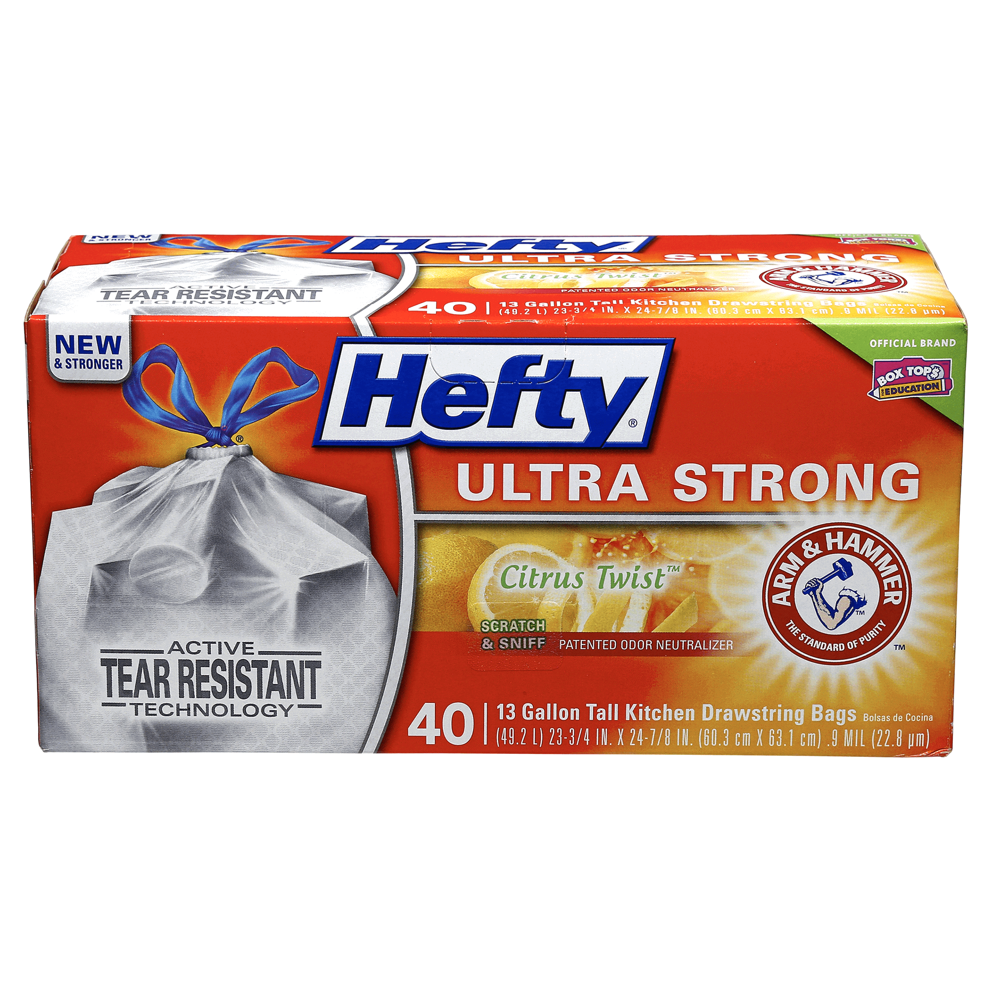  Hefty Ultra Strong Tall Kitchen Trash Bags, Lavender