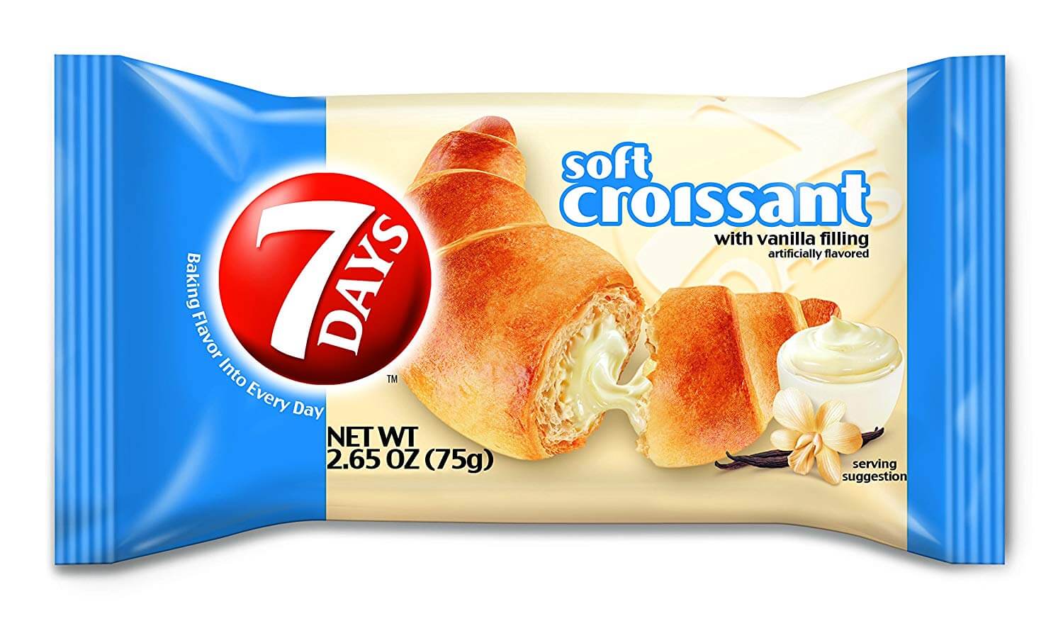 Круассан ваниль. Круассан с ванилью. 7 Days croissant 100 g. Круассан Semsek invite croissant ванильное 30г. Brasserie croissant Vanilla.