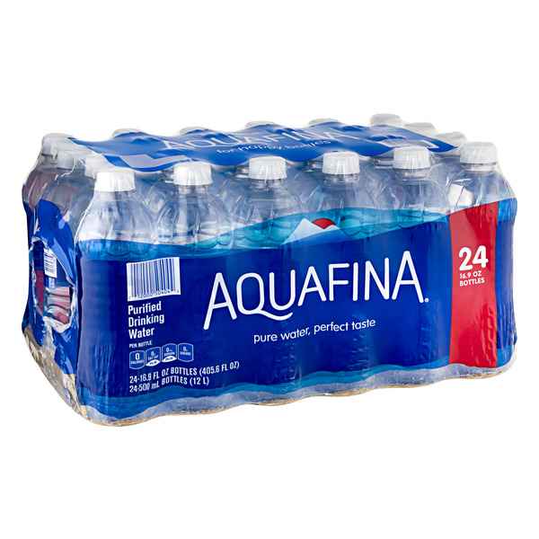 Aquafina 24-Pack 16.9-fl oz Purified Bottled Water in the Water department  at